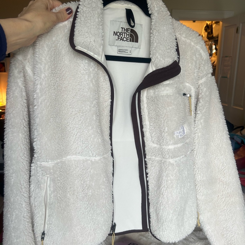 The North Face Women's Cream Teddy Jacket